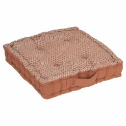 Coussin De Sol|ATMOSPHERA Coussin de sol carré coton (40 x 40 cm) Otto Terracotta