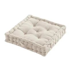 Coussin De Sol|EMINZA Coussin de sol coton (50 x 50 cm) Pixel Beige