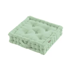 Coussin De Sol|EMINZA Coussin de sol coton (40 x 40 cm) Pixel Vert menthe
