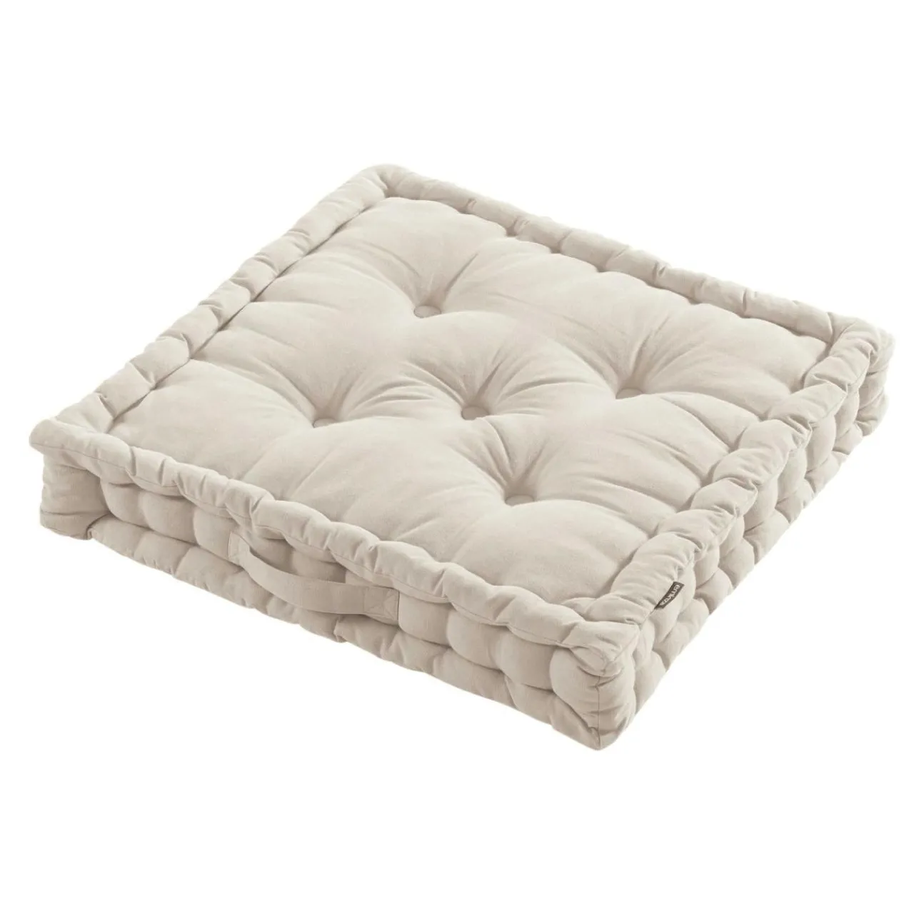 Coussin De Sol|EMINZA Coussin de sol coton (60 x 60 cm) Pixel Beige