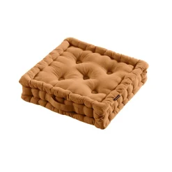 Coussin De Sol|EMINZA Coussin de sol coton (40 x 40 cm) Pixel Camel