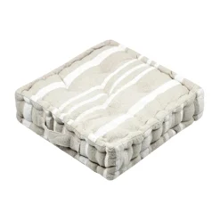 Accessoires Et Coussins|Coussin Déco D'Extérieur|EMINZA Coussin de sol extérieur (45 x H10 cm) Nautira Ecru