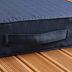 Accessoires Et Coussins|Coussin Déco D'Extérieur|EMINZA Coussin de sol extérieur déhoussable (45 x 45 cm) Sunset Bleu nuit