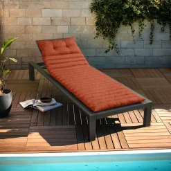Coussin De Transat|Coussin De Transat Et Accessoire|EMINZA Coussin de transat capitonné (180 x 60 cm) Sunset Terracotta
