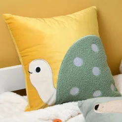 Coussin Et Plaid Enfant|Coussin Et Plaid Enfant|STOF Coussin enfant carré (40 x 40 cm) Mimy Jaune