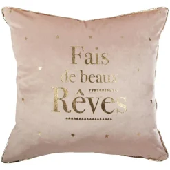 Coussin Et Plaid Enfant|Coussin Et Plaid Enfant|Atmosphera createur d'interieur for kids Coussin enfant carré (40 x 40 cm) Rêves Rose