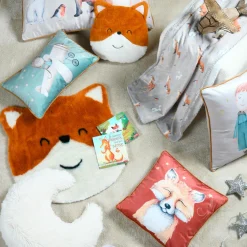 Coussin Et Plaid Enfant|Coussin Et Plaid Enfant|STOF Coussin enfant carré (50x50 cm) Ferdinand Multicolore