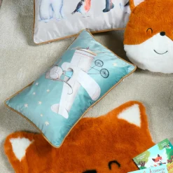 Coussin Et Plaid Enfant|Coussin Et Plaid Enfant|STOF Coussin enfant rectangulaire (30 x 50 cm) Ferdinand Vert