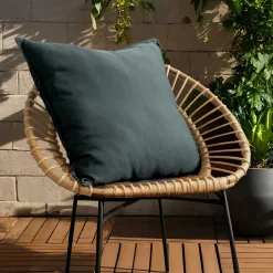 Accessoires Et Coussins|Coussin Déco D'Extérieur|EMINZA Coussin extérieur carré (60 x 60 cm) Sunset Gris Anthracite