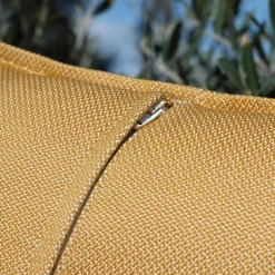 Accessoires Et Coussins|Coussin Déco D'Extérieur|MOBELLIA Coussin extérieur carré (60 x 60 cm) Boraé Ocre Jaune ocre