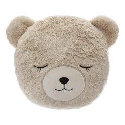 Coussin Et Plaid Enfant|Coussin Et Plaid Enfant|ATMOSPHERA Coussin fausse fourrure enfant (27 cm) Ours Beige