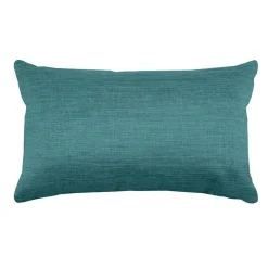 Coussin Et Housse|LOVELY CASA Coussin rectangulaire (30 x 50 cm) Béa Bleu canard