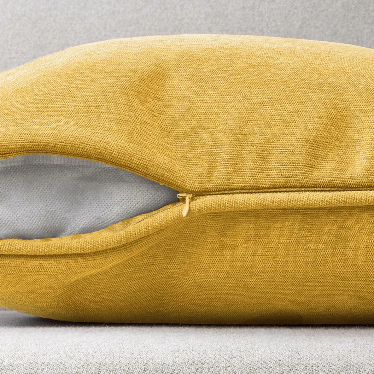 Coussin Et Housse|EMINZA Coussin rectangulaire (40 x 60 cm) Minuit Jaune ocre