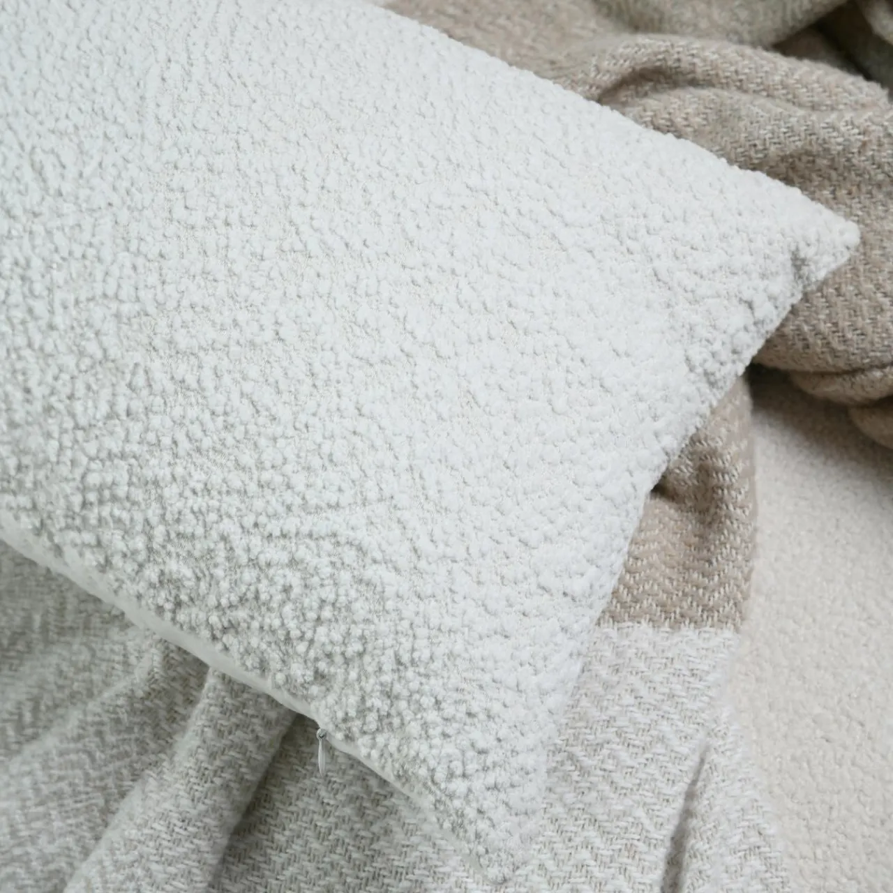 Coussin Et Housse|STOF Coussin rectangulaire (30 x 50 cm) Gresy Ivoire