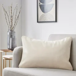 Coussin Et Housse|EMINZA Coussin Rectangulaire (40 x 60 cm) Minuit Sable Beige