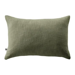 Coussin Et Housse|L'EFFET PAPILLON Coussin rectangulaire coton (40 x 60 cm) Sixtine Vert romarin