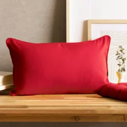 Coussin Et Housse|EMINZA Coussin rectangulaire coton (30 x 50 cm) Pixel Rouge