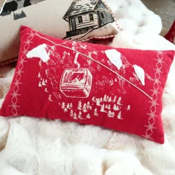 Coussin Et Housse|STOF Coussin rectangulaire coton (30 x 50 cm) Villard Rouge