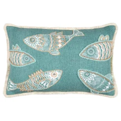 Coussin Et Housse|STOF Coussin rectangulaire coton (35 x 50 cm) Barbade Vert céladon