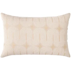 Coussin Et Housse|douceur d'intu017drieur Coussin rectangulaire coton (40 x 60 cm) Ondine Blanc