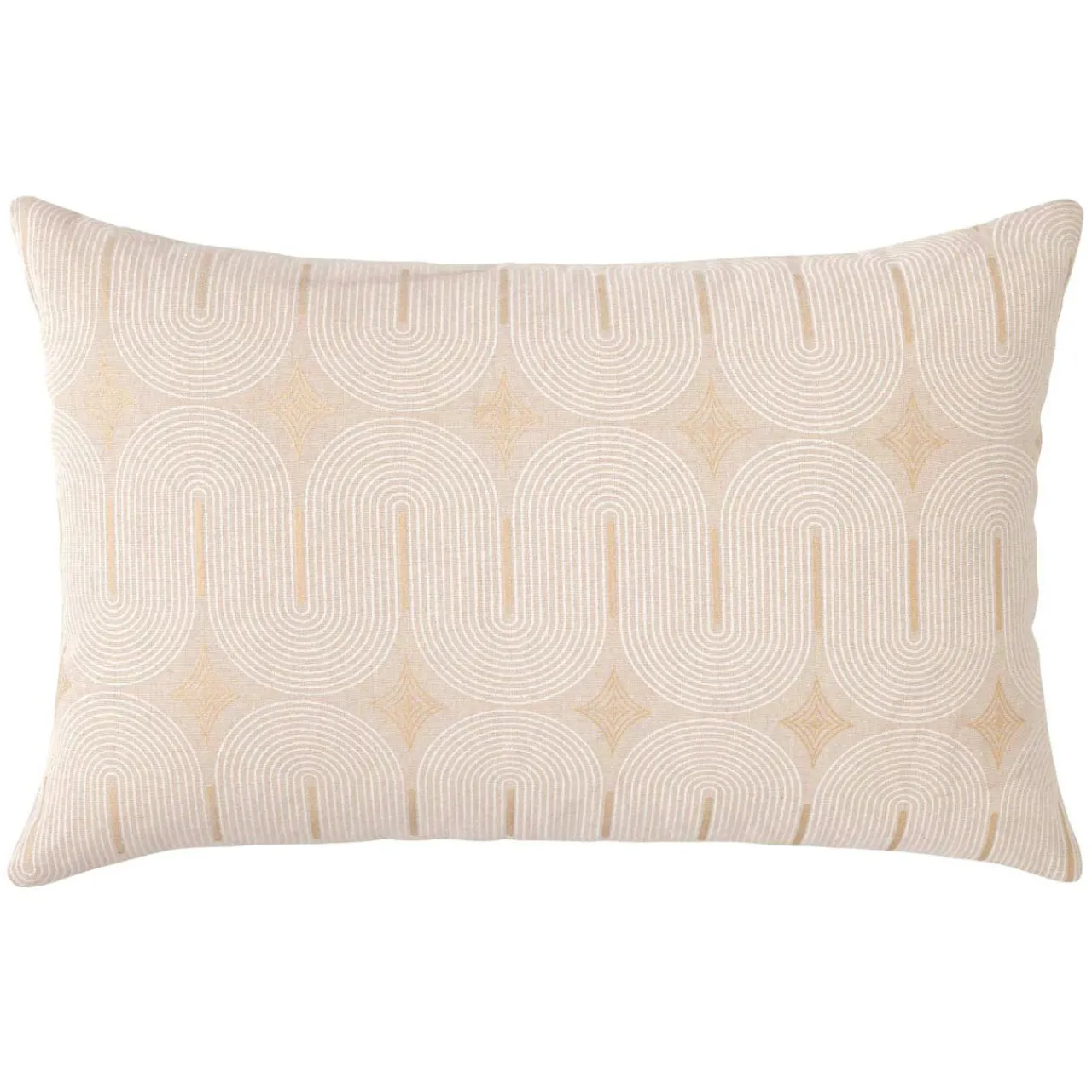 Coussin Et Housse|douceur d'intu017drieur Coussin rectangulaire coton (40 x 60 cm) Ondine Blanc