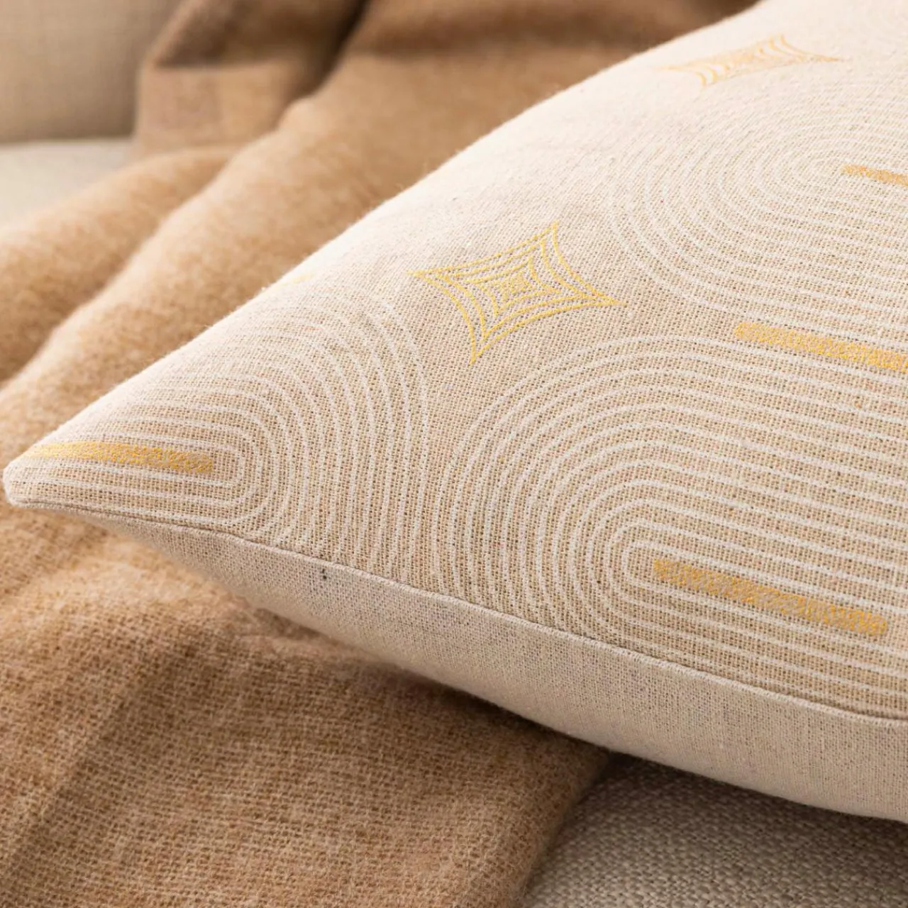 Coussin Et Housse|douceur d'intu017drieur Coussin rectangulaire coton (40 x 60 cm) Ondine Blanc