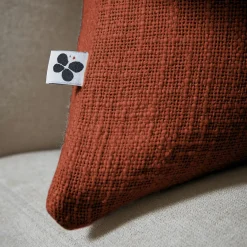 Coussin Et Housse|L'EFFET PAPILLON Coussin rectangulaire coton (40 x 60 cm) Sixtine Terracotta