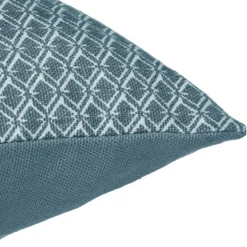 Coussin Et Housse|ATMOSPHERA Coussin rectangulaire coton (30 x 50 cm) Otto Bleu canard