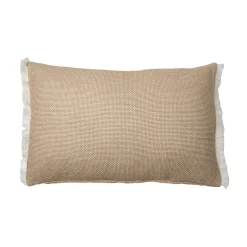 Coussin Et Housse|EMINZA Coussin rectangulaire coton texturé (50 x 80 cm) Jamy Marron