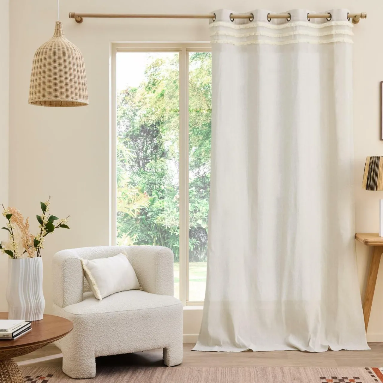 Coussin Et Housse|douceur d'intu017drieur Coussin rectangulaire coton (30 x 50 cm) Vertis Beige