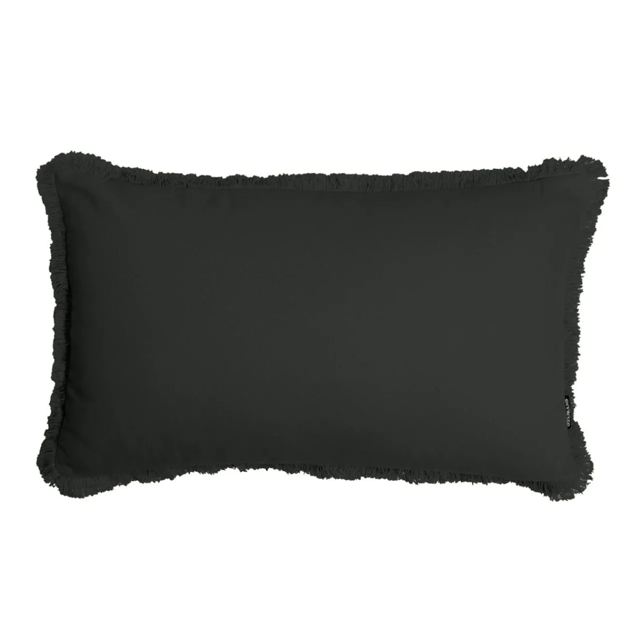 Coussin Et Housse|EMINZA Coussin rectangulaire coton (40 x 60 cm) Pixel franges Noir