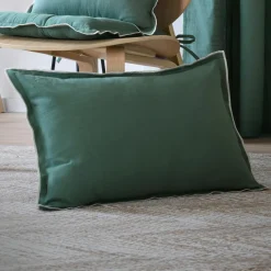 Coussin Et Housse|STOF Coussin rectangulaire coton (40 x 60 cm) Helios Vert