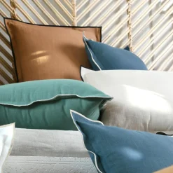 Coussin Et Housse|STOF Coussin rectangulaire coton (40 x 60 cm) Helios Vert