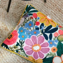 Coussin Et Housse|STOF Coussin rectangulaire coton (30 x 50 cm) Betty Multicolore