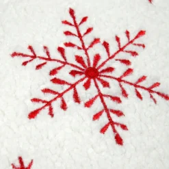 Coussin Et Housse|STOF Coussin rectangulaire effet fausse fourrure (30 x 50 cm) Bessey Rouge