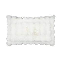 Coussin Et Housse|STOF Coussin rectangulaire fausse fourrure (50 x 80 cm) Nebraska Ecru