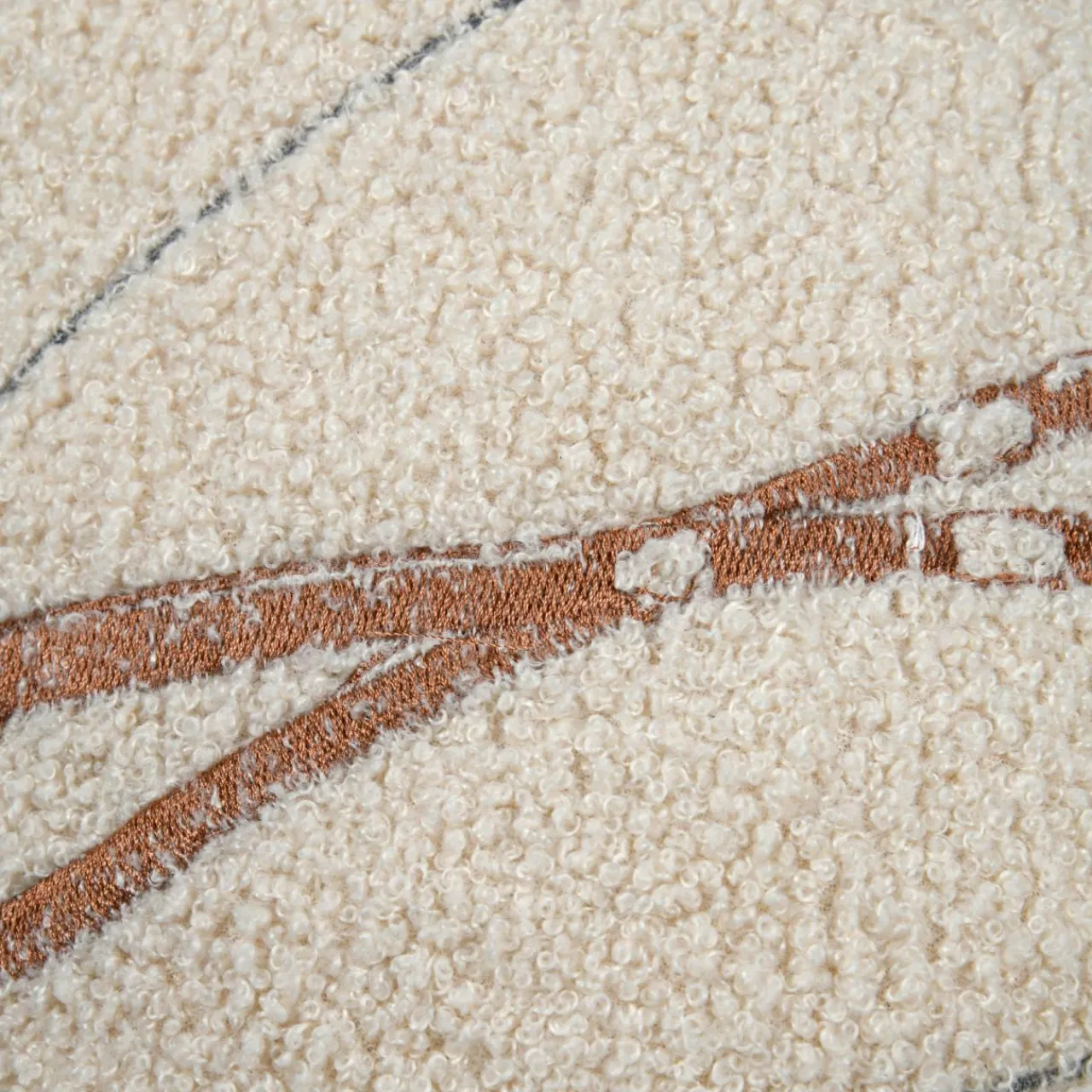 Coussin Et Housse|STOF Coussin rectangulaire fausse fourrure (30 x 50 cm) Wildforest Ecru