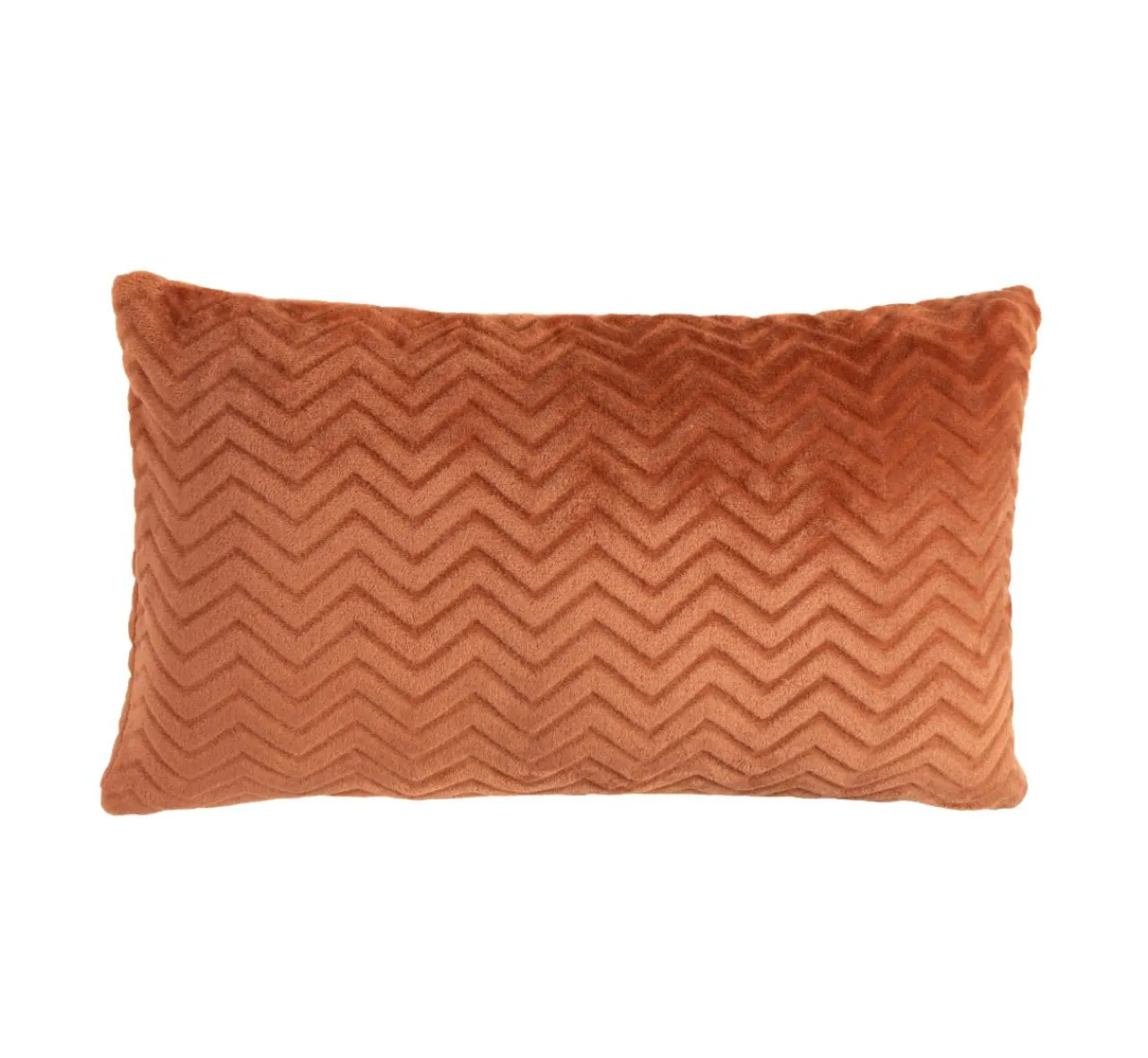 Coussin Et Housse|EMINZA Coussin rectangulaire flanelle (40 x 60 cm) Zag Cuivre
