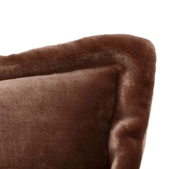 Coussin Et Housse|Atmosphera, cru017dateur d'intu017drieur Coussin rectangulaire flanelle (38 x 58 cm) Cuddly Marron
