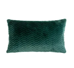 Coussin Et Housse|EMINZA Coussin rectangulaire flanelle (40 x 60 cm) Zag Vert