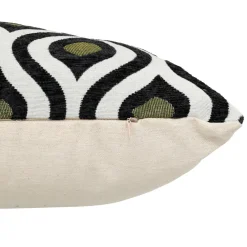 Coussin Et Housse|Atmosphera, cru017dateur d'intu017drieur Coussin rectangulaire polycoton (35 x 58 cm) Twist Noir