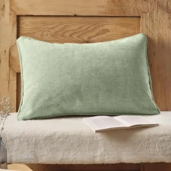 Coussin Et Housse|EMINZA Coussin rectangulaire tissé (40 x 60 cm) Magnus Vert Eucalyptus