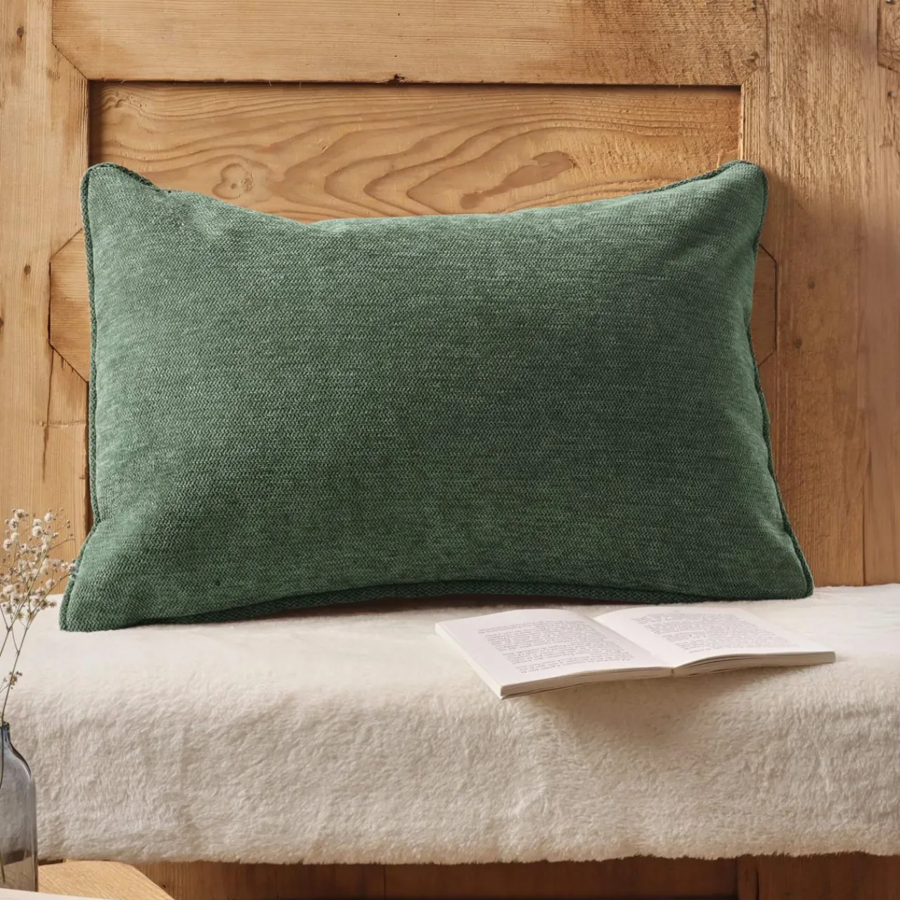 Coussin Et Housse|EMINZA Coussin rectangulaire tissé (40 x 60 cm) Magnus Vert romarin