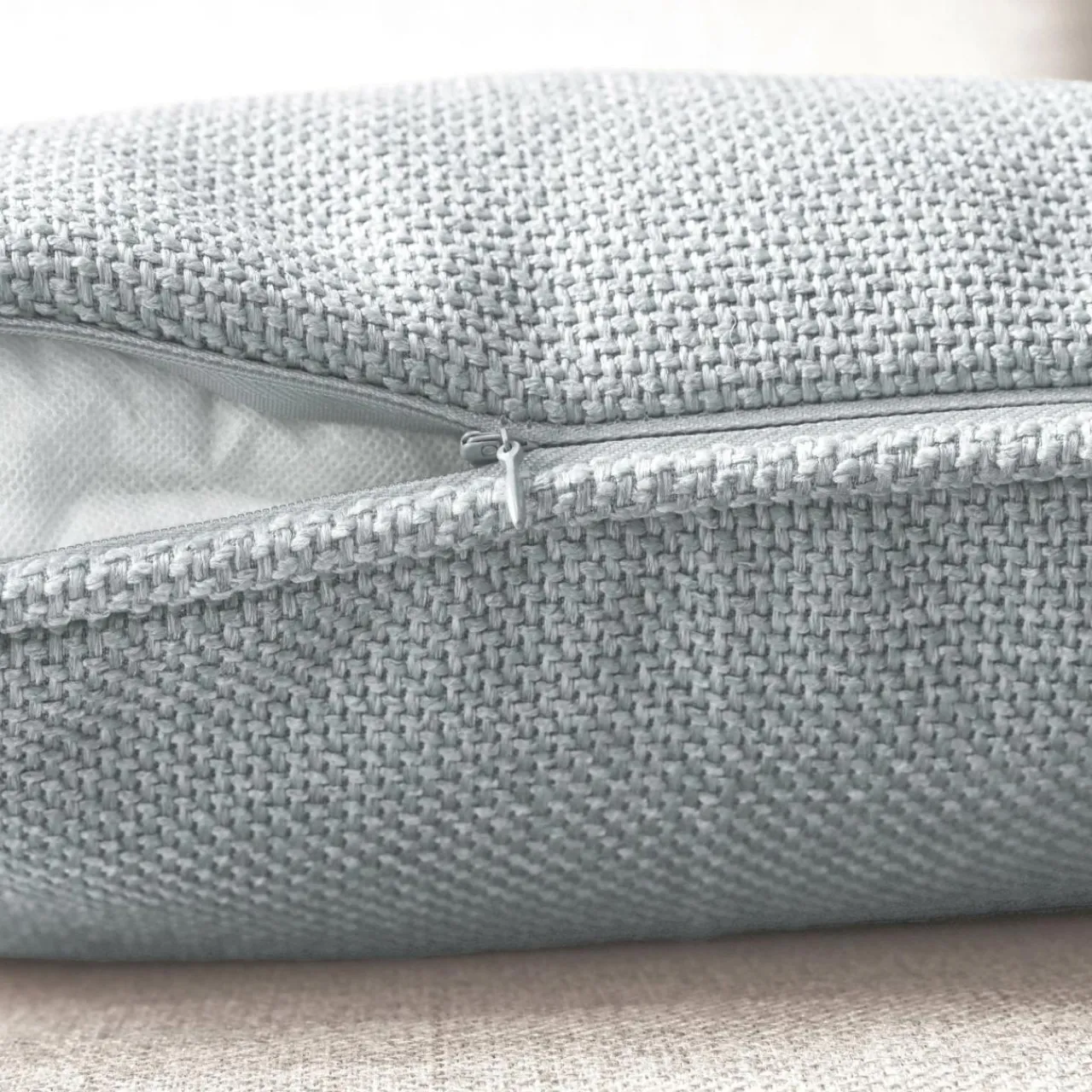 Coussin Et Housse|EMINZA Coussin rectangulaire tissé (40 x 60 cm) Alba Gris