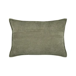 Coussin Et Housse|STOF Coussin rectangulaire velours (40 x 60 cm) Dandy Vert kaki