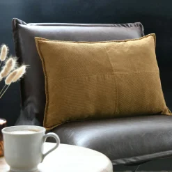 Coussin Et Housse|STOF Coussin rectangulaire velours (40 x 60 cm) Dandy Camel