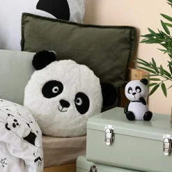 Coussin Et Plaid Enfant|Coussin Et Plaid Enfant|Atmosphera cru017dateur d'intu017drieur for kids Coussin rond enfant (27 cm) Panda Blanc