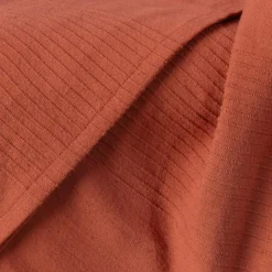 Plaid Et Jeté|Couvre-Lit Et Édredon|EMINZA Couvre-lit coton tissé (180 x 220 cm) Léa Terracotta