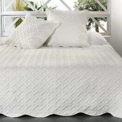 Couvre-Lit Et Édredon|LINDER Couvre-lit et taies d'oreiller (250 x 260 cm) Californie Beige