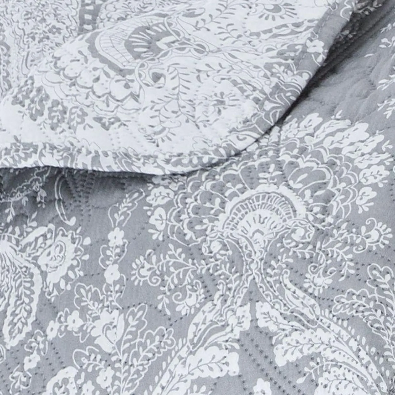 Couvre-Lit Et Édredon|ATMOSPHERA Couvre-lit et taies d'oreiller (240 x 260 cm) Marie Gris clair